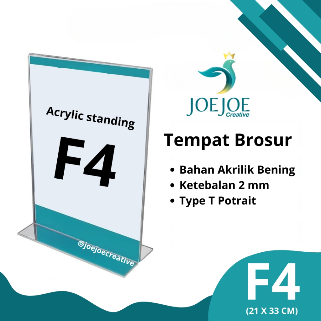

TEMPAT BROSUR/ ACRYLIC STANDING UKURAN F4