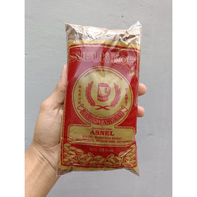 

Kopi Bubuk Asnel Cap Gelas Tangkai 250 Gram