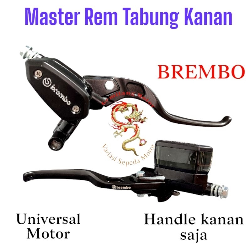 Master Rem Tabung Kanan Oval Brembo /Hanya Handle Kanan Saja PNP SUPRA MIO REVO VARIO SCOOPY BEAT