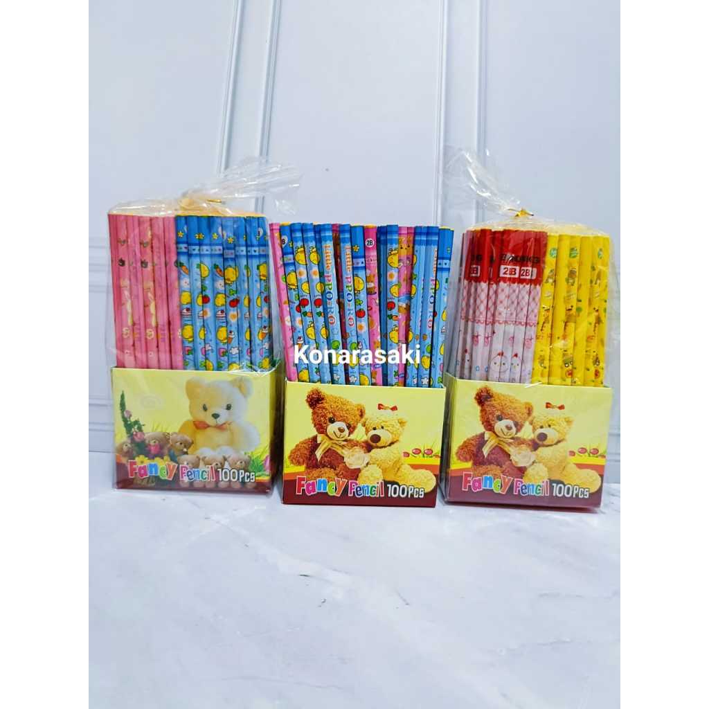

Ay00! (Promo) 1 Box Isi 100 Pcs Pensil Fancy / Fancy Pensil 100 Pcs