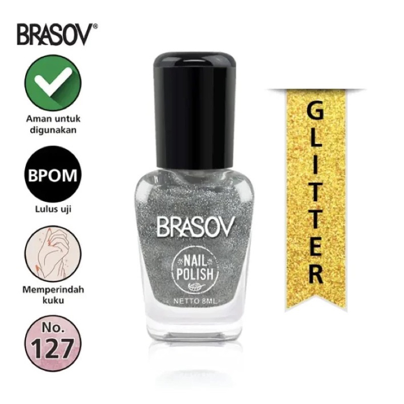 KUTEK BRASOV PER SATUAN / KUTEK GLITTER / KUTEK SILVER MAROON / NAIL POLISH MAROON / KUTEX MERAH / C