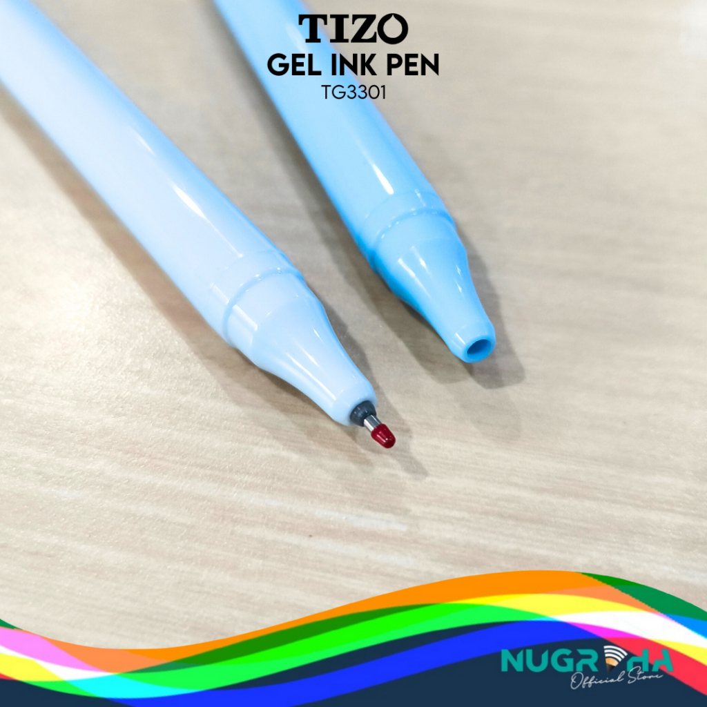 

Gel Pen TIZO TG3301 Klik Retracable 0.5 Pulpen Ecer Murah Fancy Pen ballpoint tizo bolpen tizo
