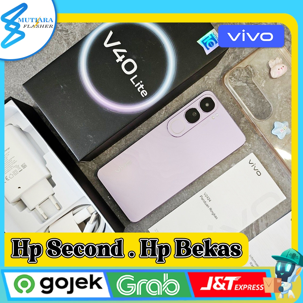 Vivo V40 Lite 4G | 5G Ram 8/128GB | Ram 8/256GB | Ram 12/512GB Second Original