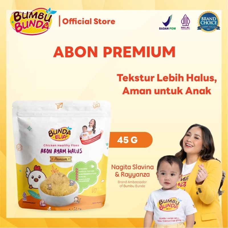 

Bumbu Bunda Elia Abon Ayam Halus MPASI /Abon Ayam/Abon Bayi/Abon Halus (Exp Feb 2026)