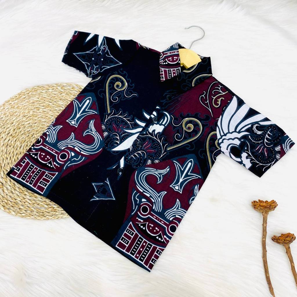 Benang Raja Hem Anak Katun Batik