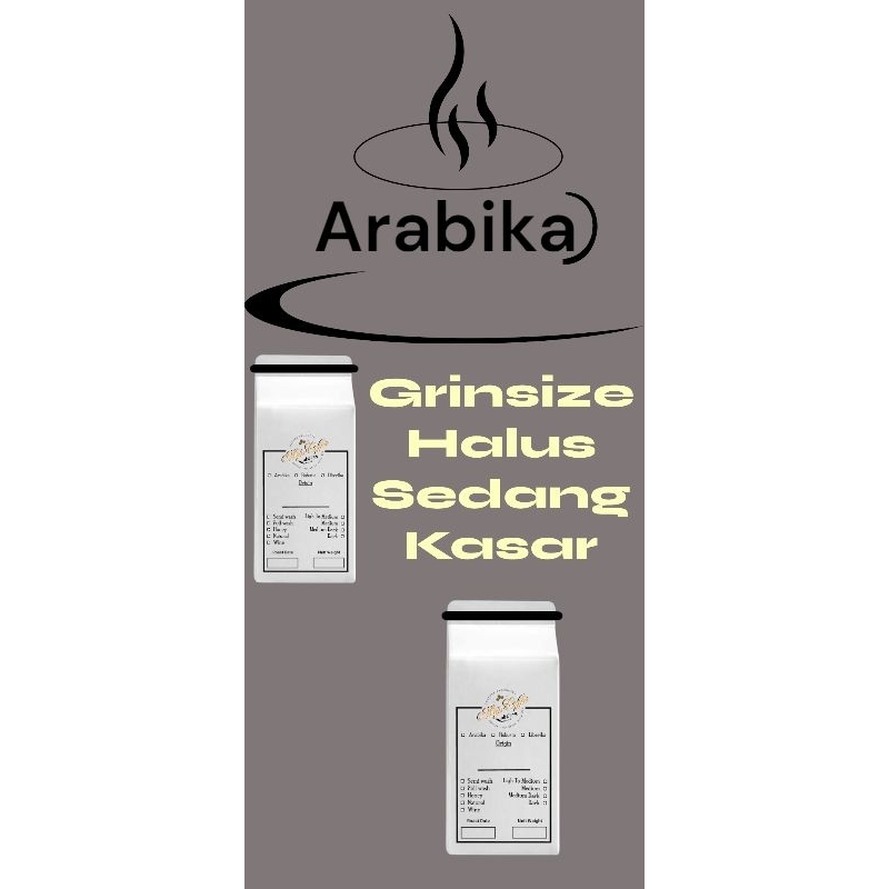

biji kopi roasted Arabika spesialty malabar full wash 200gr 500gr 1kg