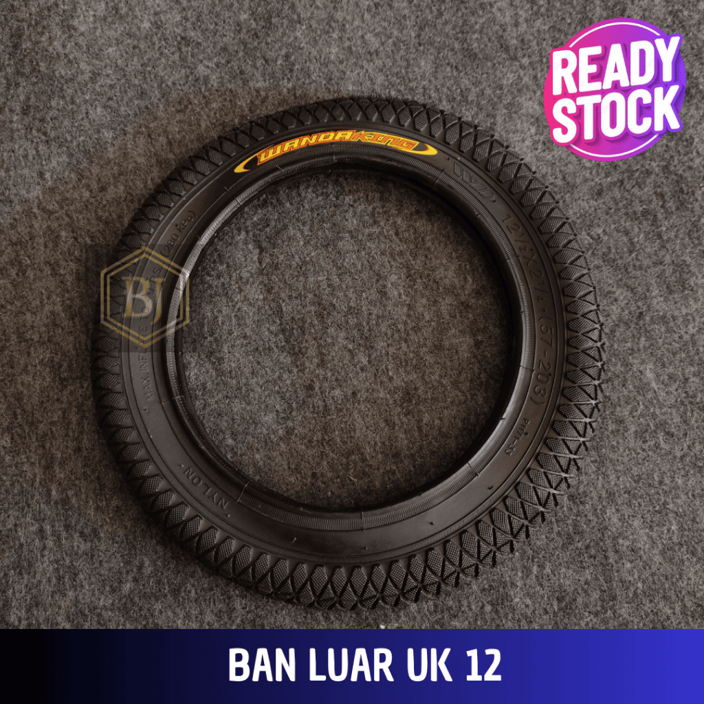 Ban Luar Sepeda 12 / Ban Sepeda Anak Ukuran 12 / Ban Sepeda Anak Murah Bear Hitam / Atlantis