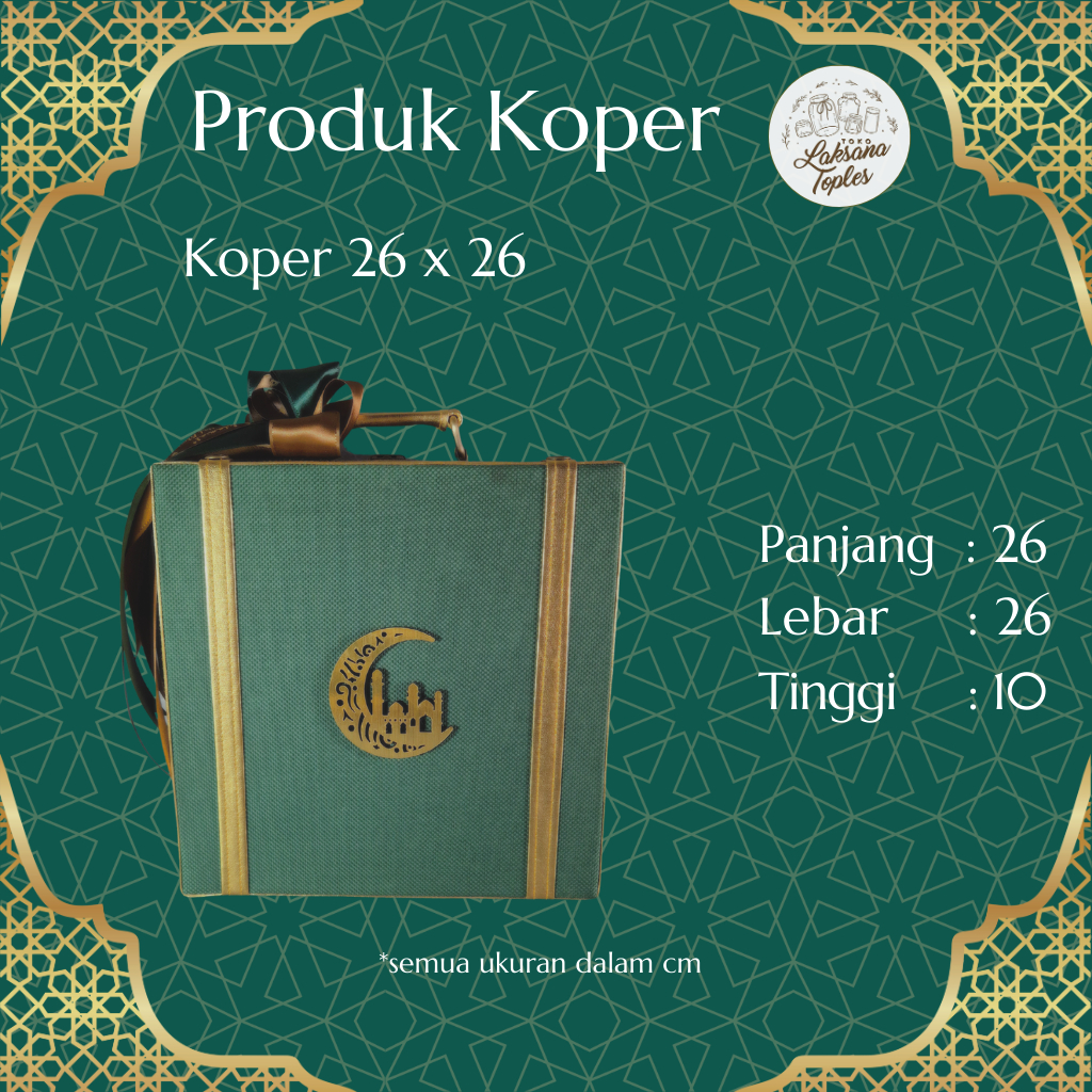 

KOPER KOTAK 26x26 LEBARAN / BOX HAMPERS LEBARAN KUE KERING COOKIES PARCEL