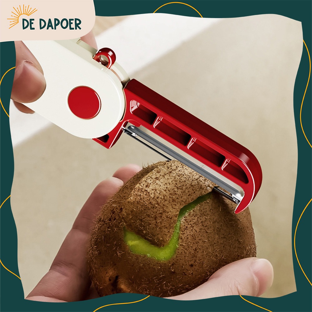 Pisau Dapur Pengupas Kulit Buah Sayur Pisau Lipat Alat Pengupas Camping Tajam Peeler Kitchen
