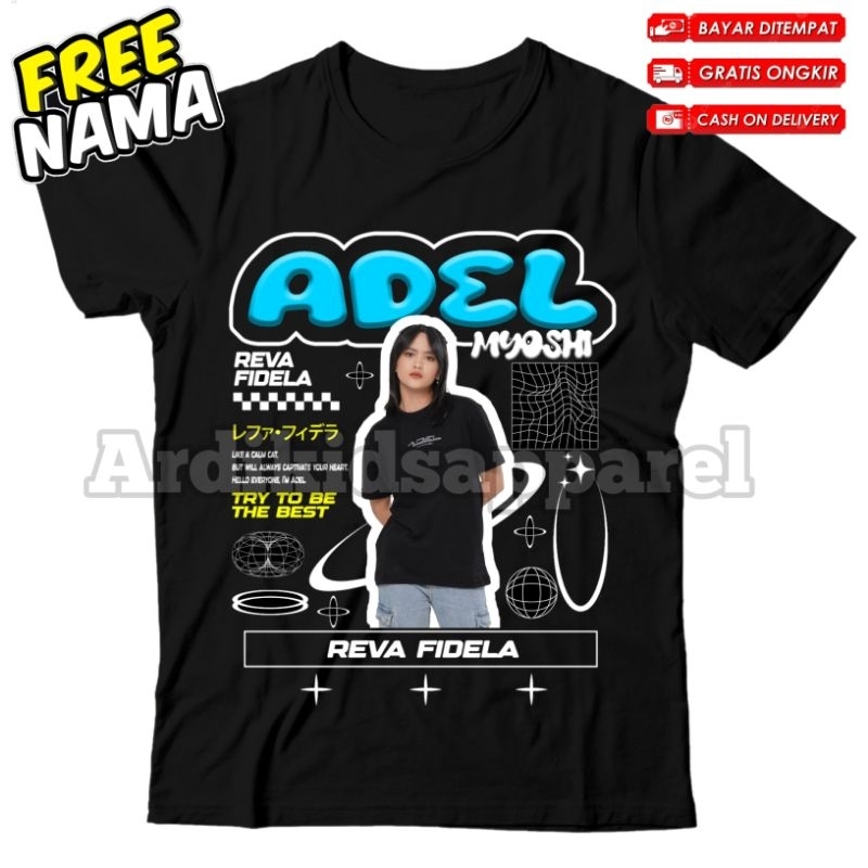 (BISA COD)KAOS ANAK ANAK JKT 48 ADEL BAJU ANAK FREE NAMA PAKAIAN BAJU JKT 48 ADEL TERBARU