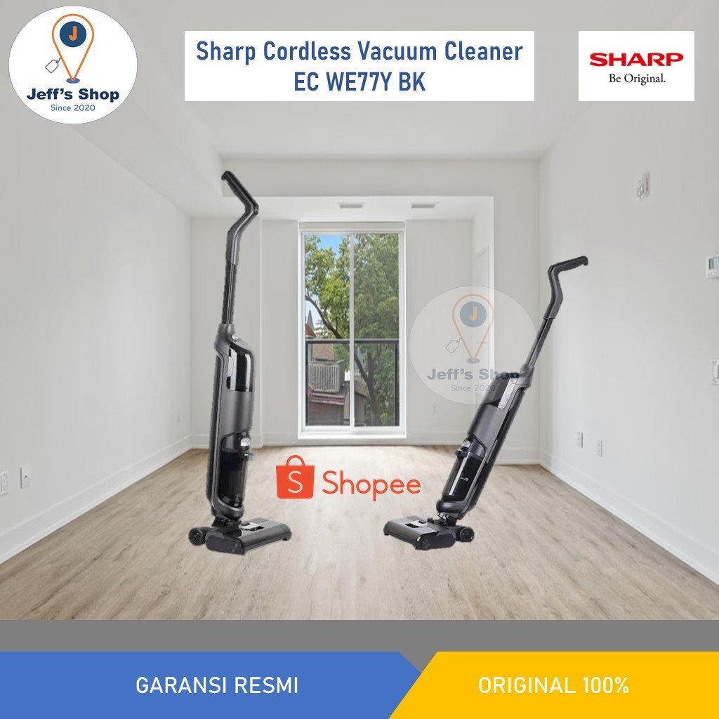 Sharp EC-WE77Y-BK 3in1 Vacuum Cleaner Cordless