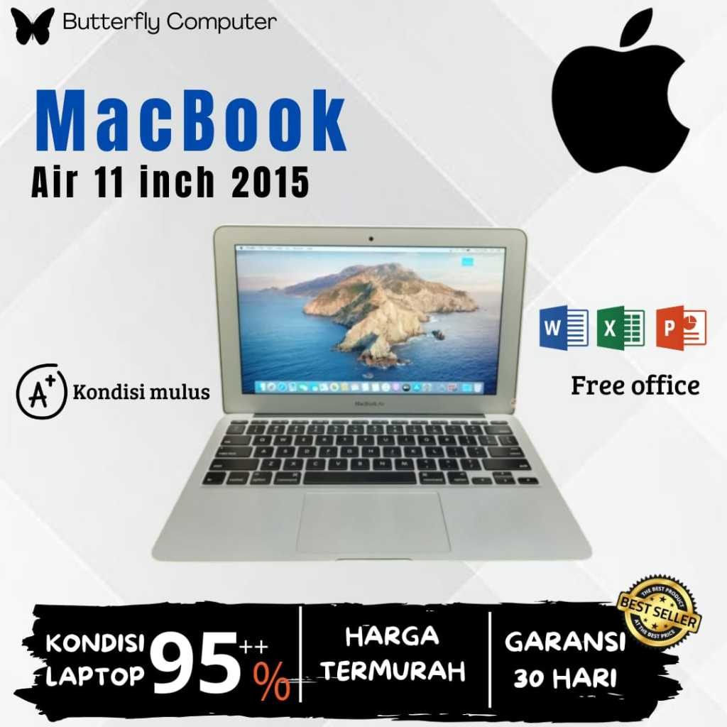 Macbook Air 11 inc i5 (2015)-RAM 4GB-SSD 128GB - 2015