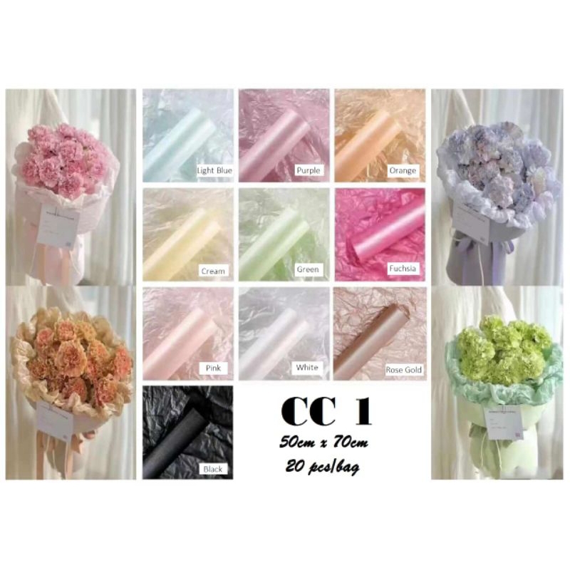 

( ecer) SYDNEY TISSUE PEARL WATERPROOF KOREAN WRAPPING COTTON PAPER KERTAS CARANG TISSUE BUKET BUNGA