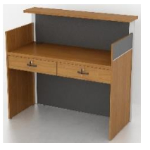 MEJA KASIR MEJA UNTUK KASIR DENGAN 2 LACI MINIMALIS