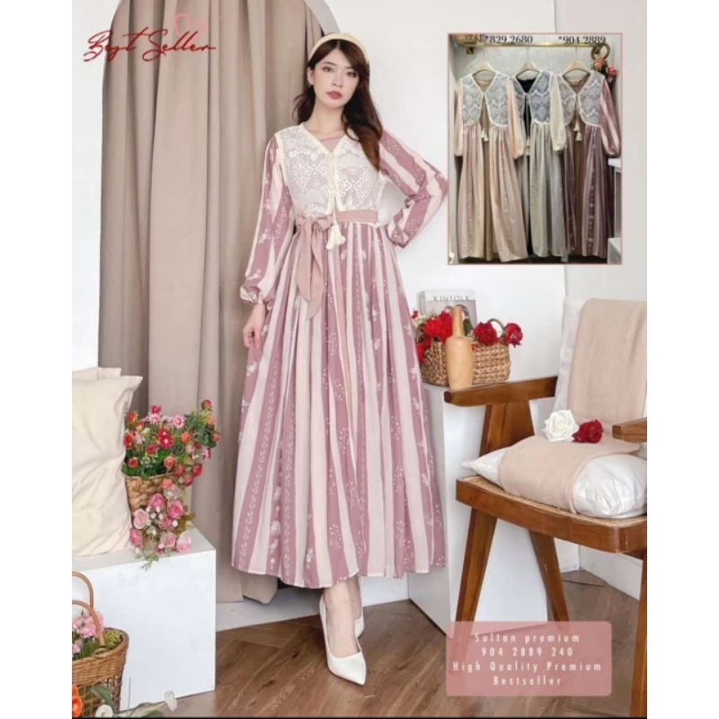 gamis 2 in 1 outer - inner premium