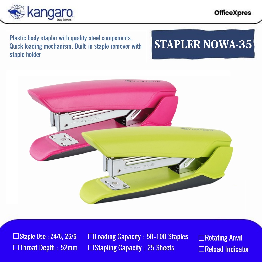 

Stapler NOWA 35 / Hekter NOWA 35 / Alat Stapler No.3 / Stapler NOWA-35 / Alat Stapler Necis 24/6 26/6 Kangaro