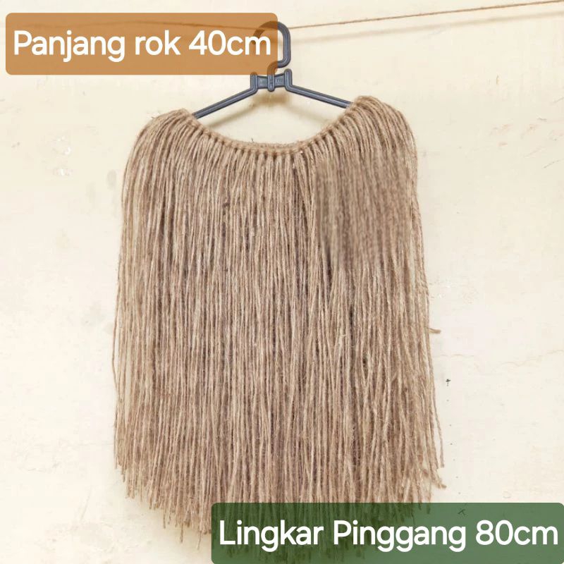 Rok Papua , Rok Rumbai Goni 40cm , Rok Adat Papua , Rok Tari Papua