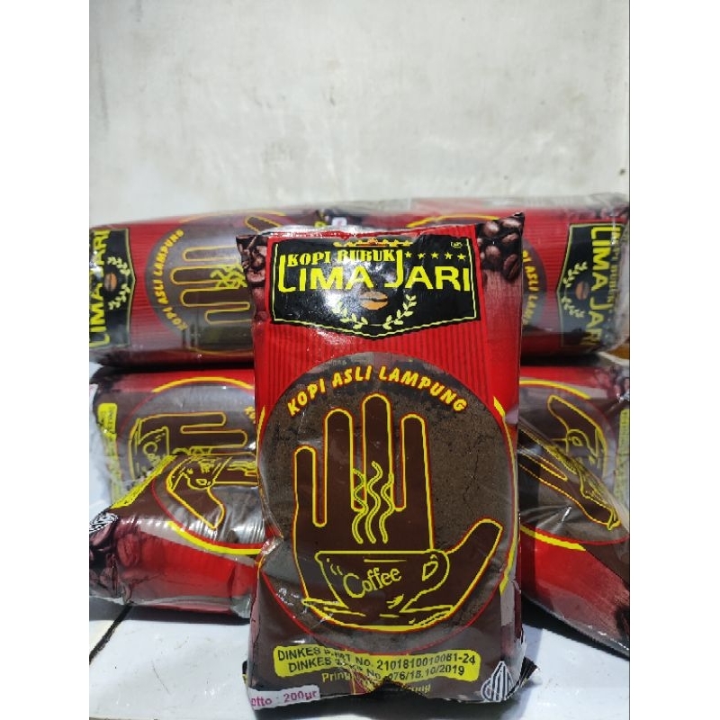 

Kopi Bubuk Lima Jari Asli Lampung (200 gr)