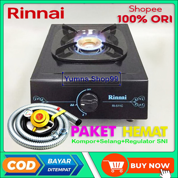 Kompor Rinnai 1 Tungku 511 C / Kompor Gas Rinnai 1 Tungku 511 C RI-511C