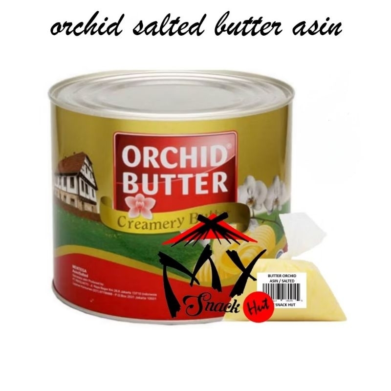 

ORCHID BUTTER 100GR MENTEGA MERTEGO CREAMERY SALTED ASIN ROTI KUE KERING COOKIES BISKUIT CAKE HALAL