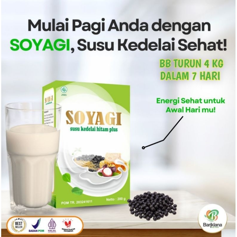 

SOYAGI SUSU DIET KEDELAI HITAM Plus BB Turun 4 kg Dalam 7 Hari