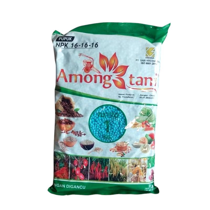 Pupuk NPK 16-16-16 AMONG TANI 1 kg