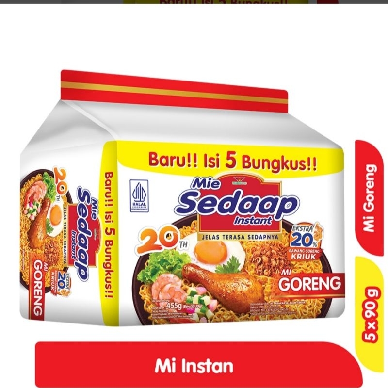 

sedaap goreng pack isi5