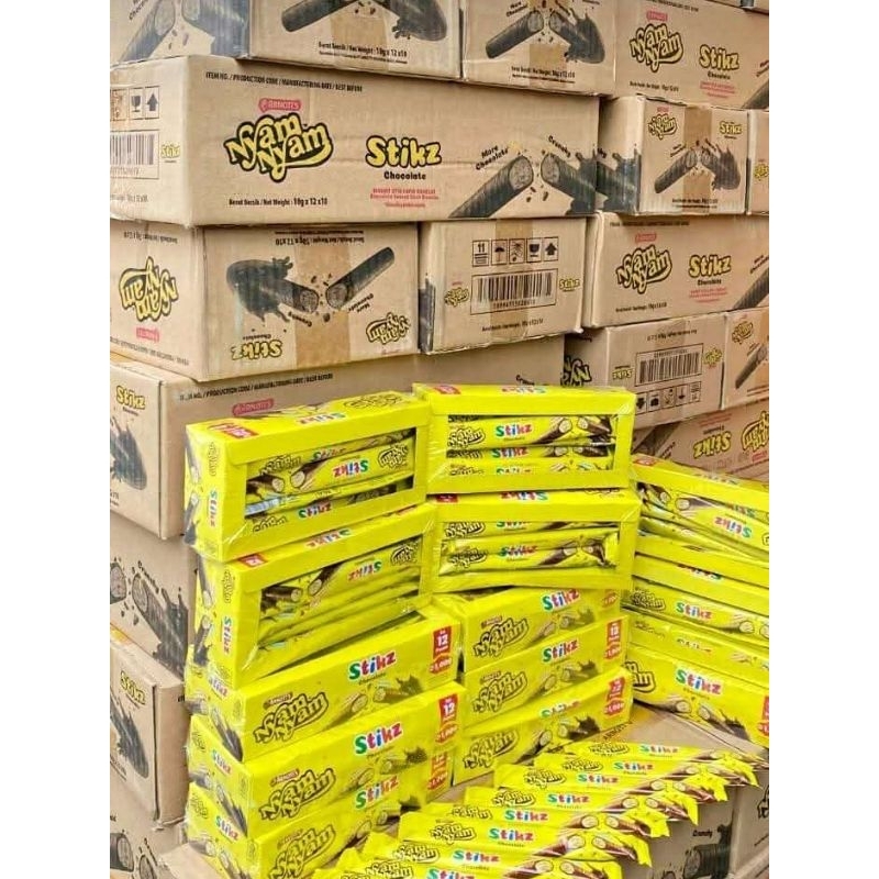 

1Karton dapat 10box STIK NYAM NYAM COKLAT