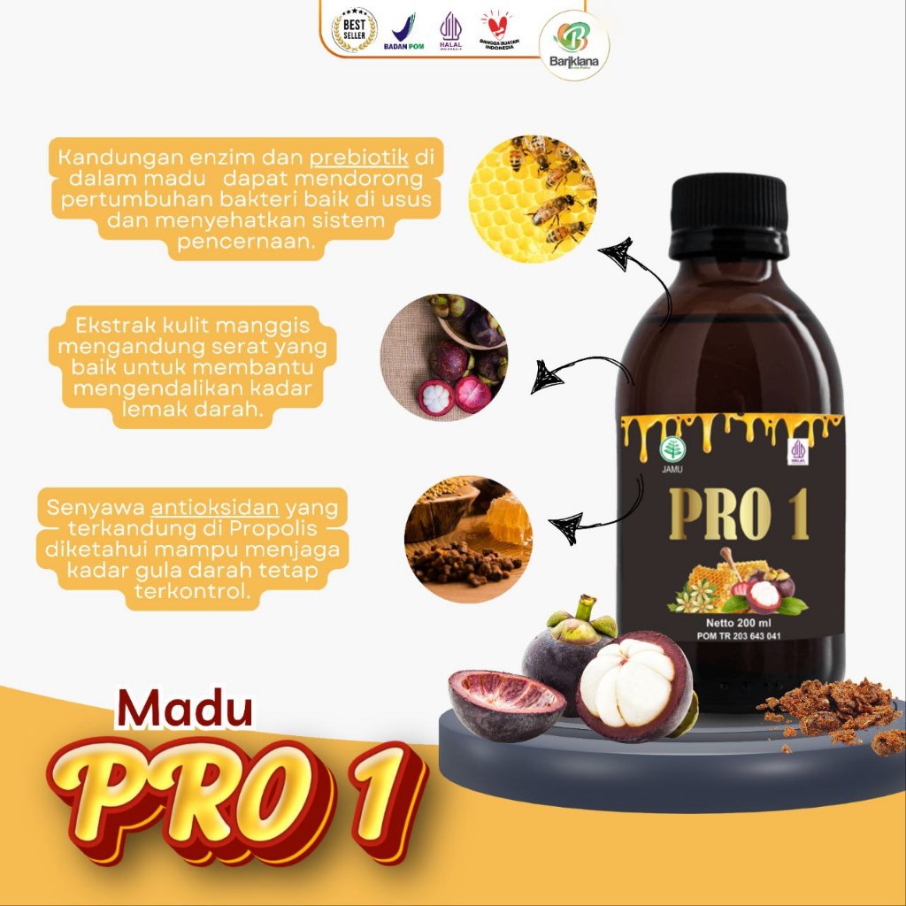 

Madu Pro 1 MADU HITAM PAHIT PLUS HERBAL PROPOLIS KULIT MANGGIS