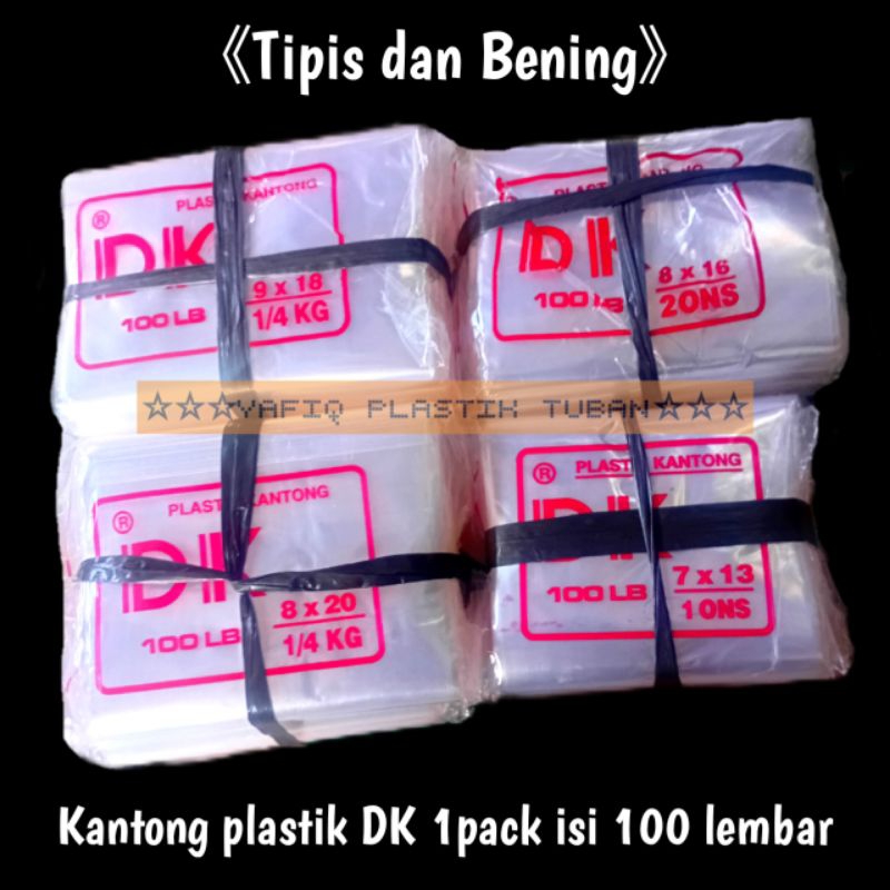 PLASTIK BENING PP DK/UKURAN 7x13/8x16/9x18/8x20