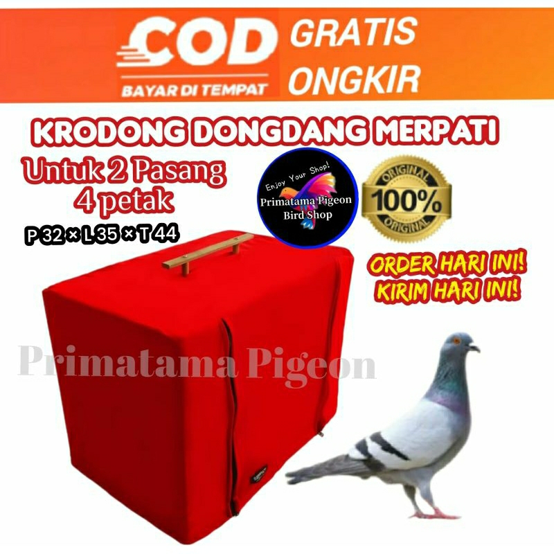 Krodong Sangkar Dongdang Kandang Burung Merpati 2 Pasang Petak 4