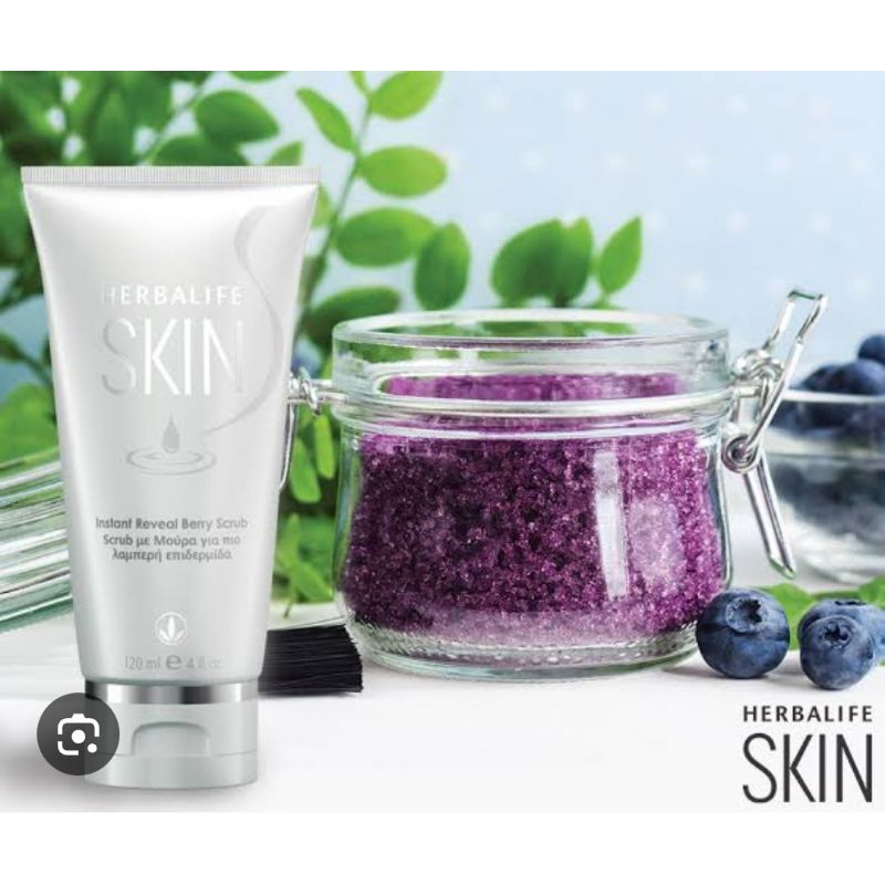 Herbalife Skin Instant Reveal Berry Scrub Pembersih Noda Wajah Original