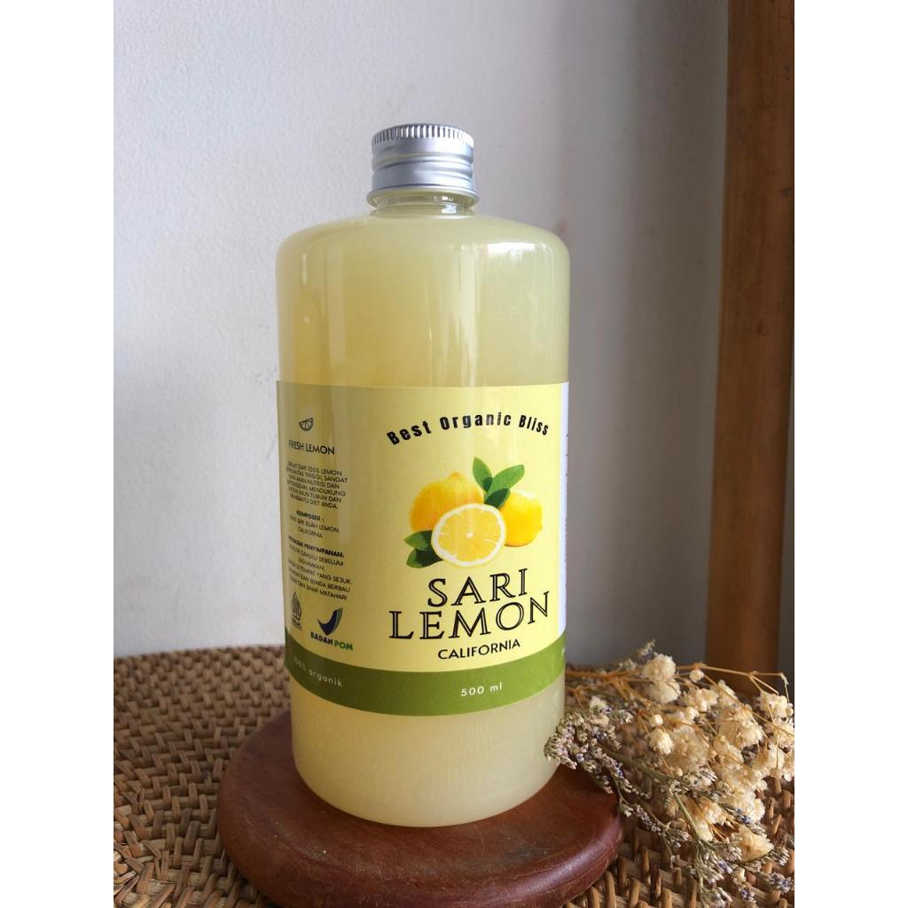 

Best Organic Bliss | Sari Lemon California Murni 500 ml | Juice Lemon Pure | Sari Lemon Asli