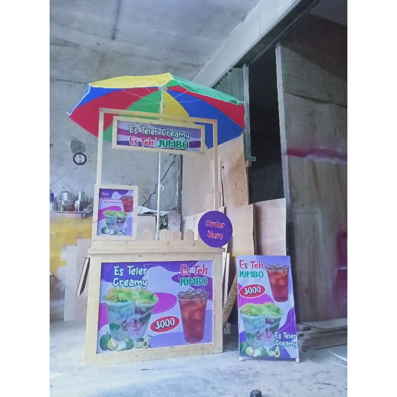 Booth portable | booth portable lipat untuk jualan | booth portable lipat |  booth portable kayu | b