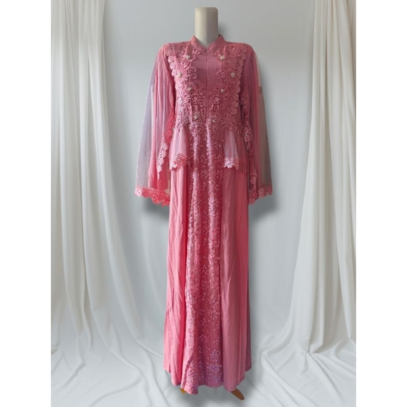 Gamis brukat kombinasi