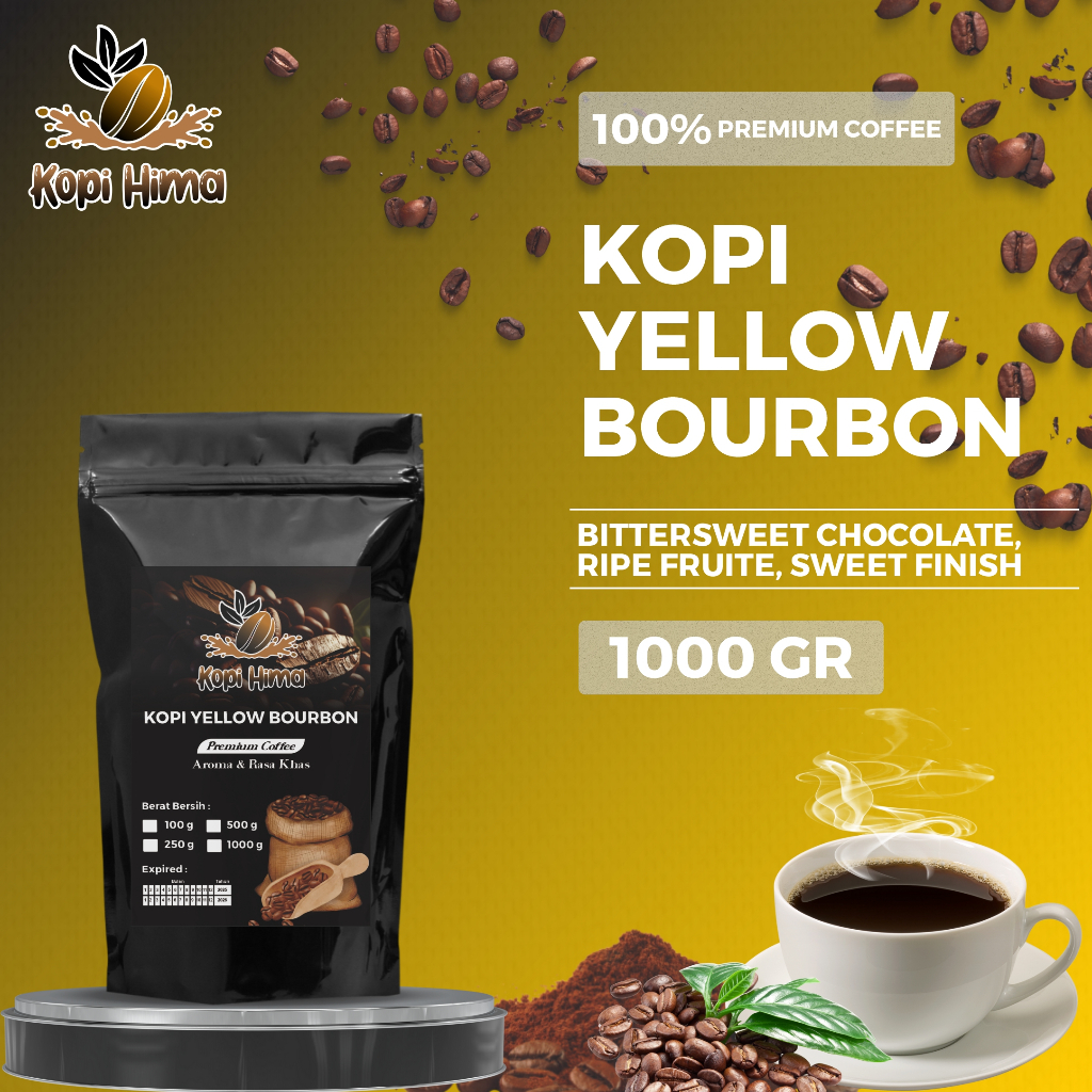 

kopi.hima - bubuk kopi yellow bourbon berat 1000 gram premium roasting