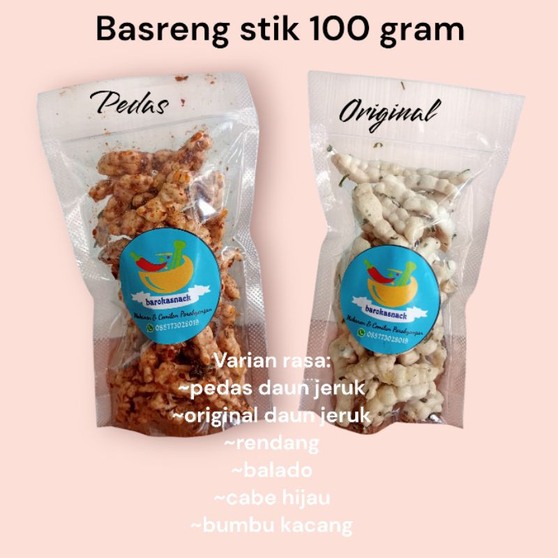 

Basreng Stick Kriuk Rasa Pedas Extra Daun Jeruk 100 Gram