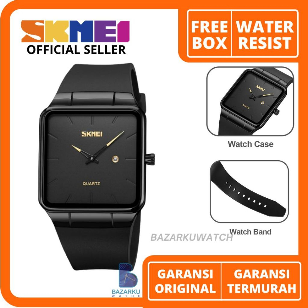 Jam Tangan Pria Skmei 1961 Jam Skmei Jam Tangan Skmei Jam Tangan Karet Pria Jam Tangan Cowok Jam Tan