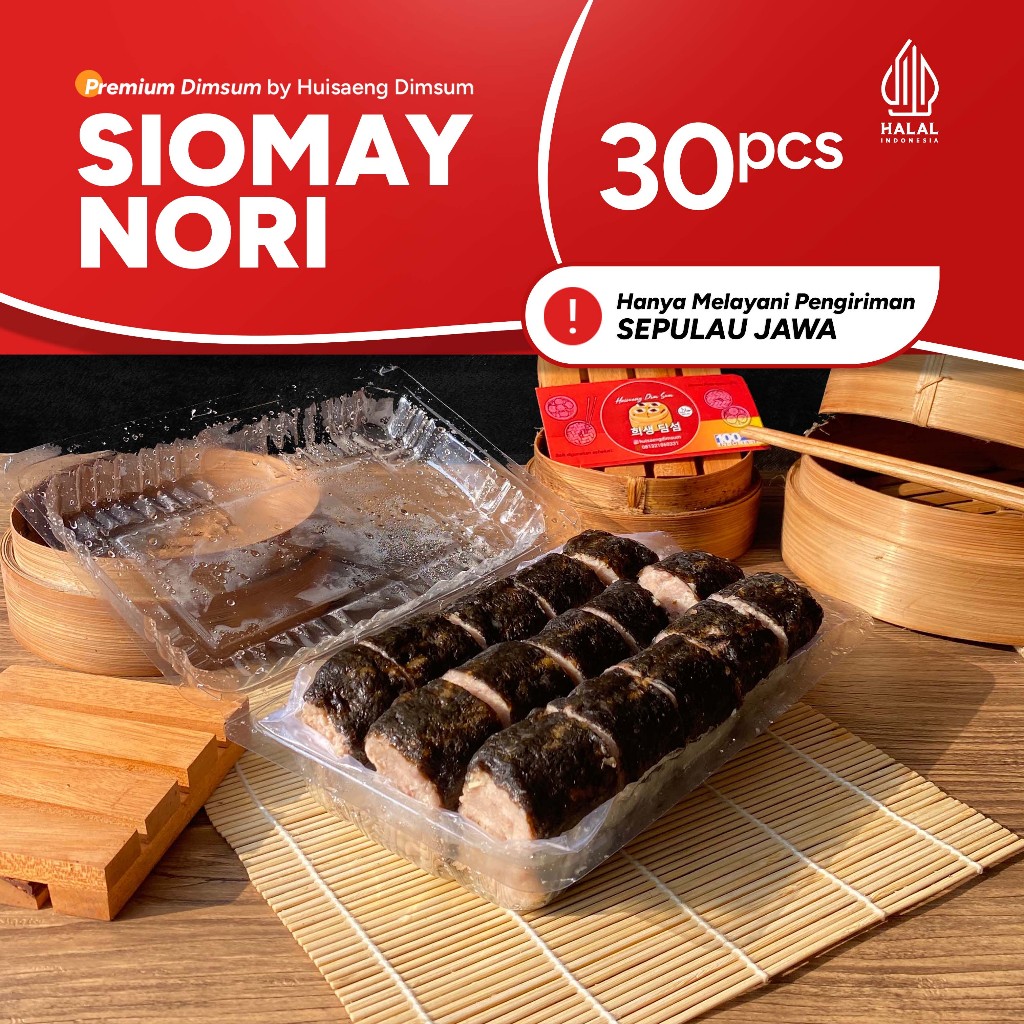 

Dimsum Premium Siomay Nori isi 30 pcs dengan Saus di Kota Bandung Indonesia Halal (Frozen/Fresh) (BISA KIRIM LUAR KOTA)