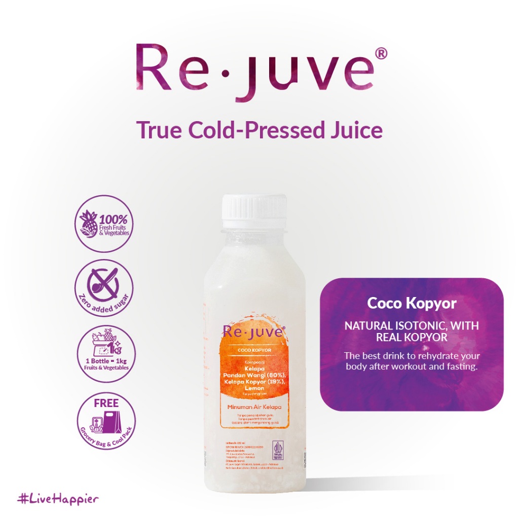 

Re.juve Bali - Coco Kopyor 250 ml (Cold-Pressed Juice)
