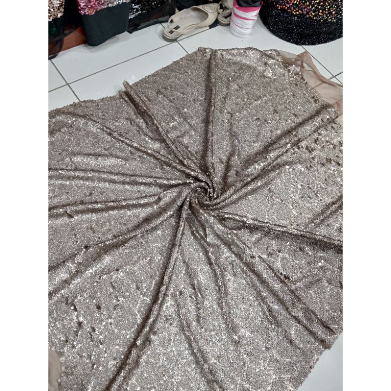 BAHAN KAIN TILE PAYET SQUIN GLITER SQUIN