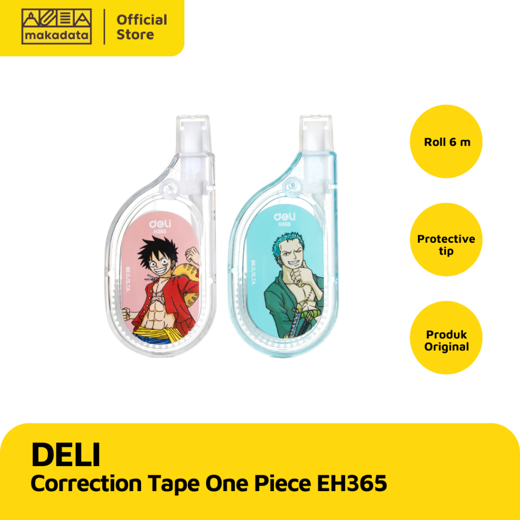 

DELI CORRECTION TAPE | TIPE X KERTAS ONE PIECE EH365 (1 PCS)