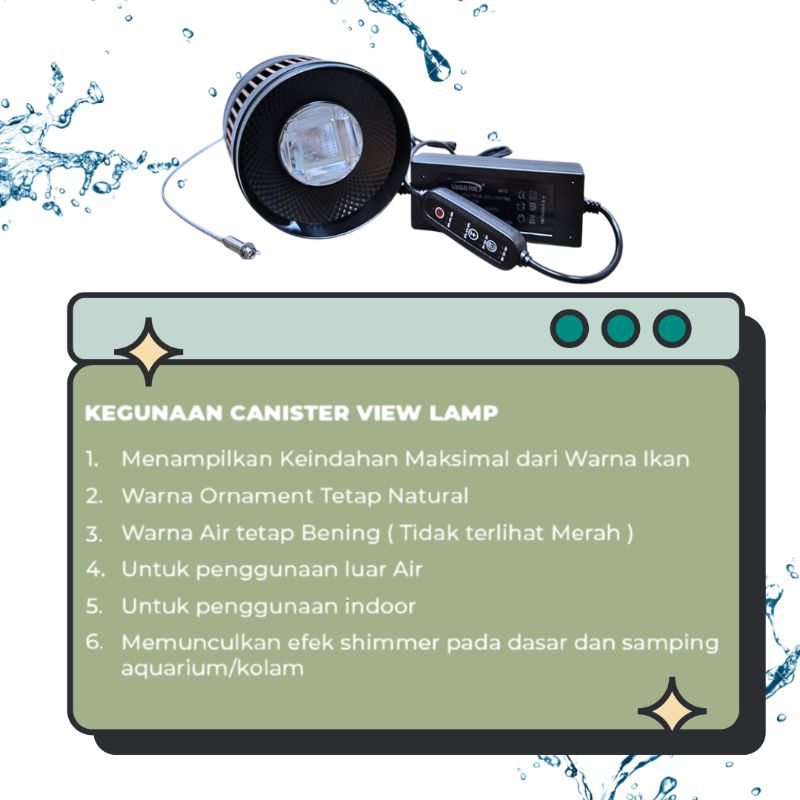 Sakkai Pro FG 60 Canister View Lamp Kolam Aquarium Aquascape