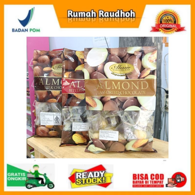 

ALESSIO ALMOND CHOCOLATE 200 GRAM - COKLAT ALMOND ASLI MALAYSIA