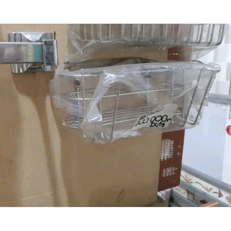 rak tempat gelas sikat pasta gigi stainless