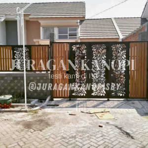 Pagar rumah minimalis / pagar grc model modern surabaya