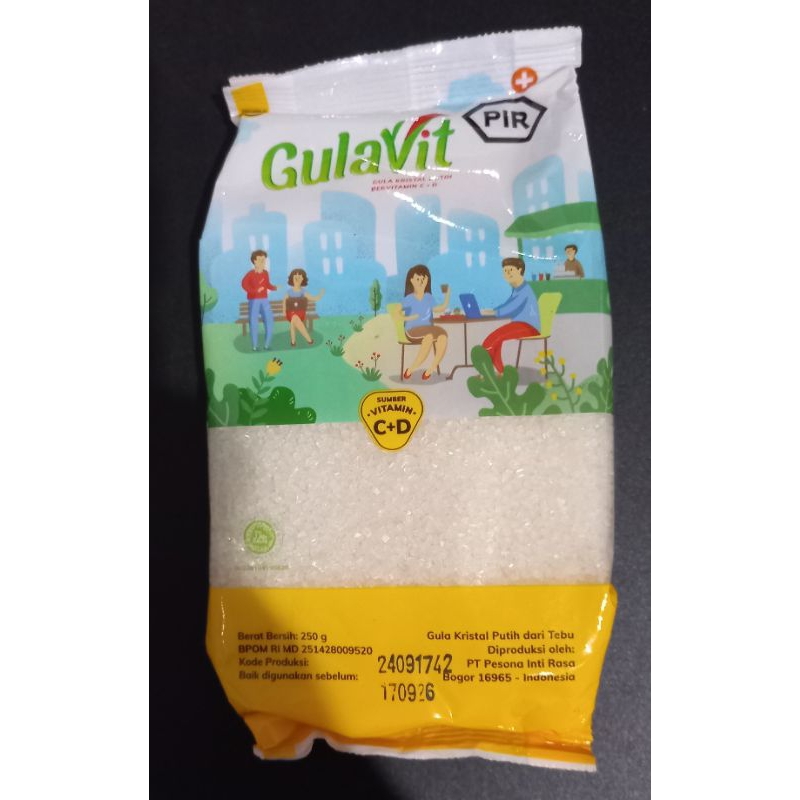 

Gula pasir Gulavit 250gr best seller