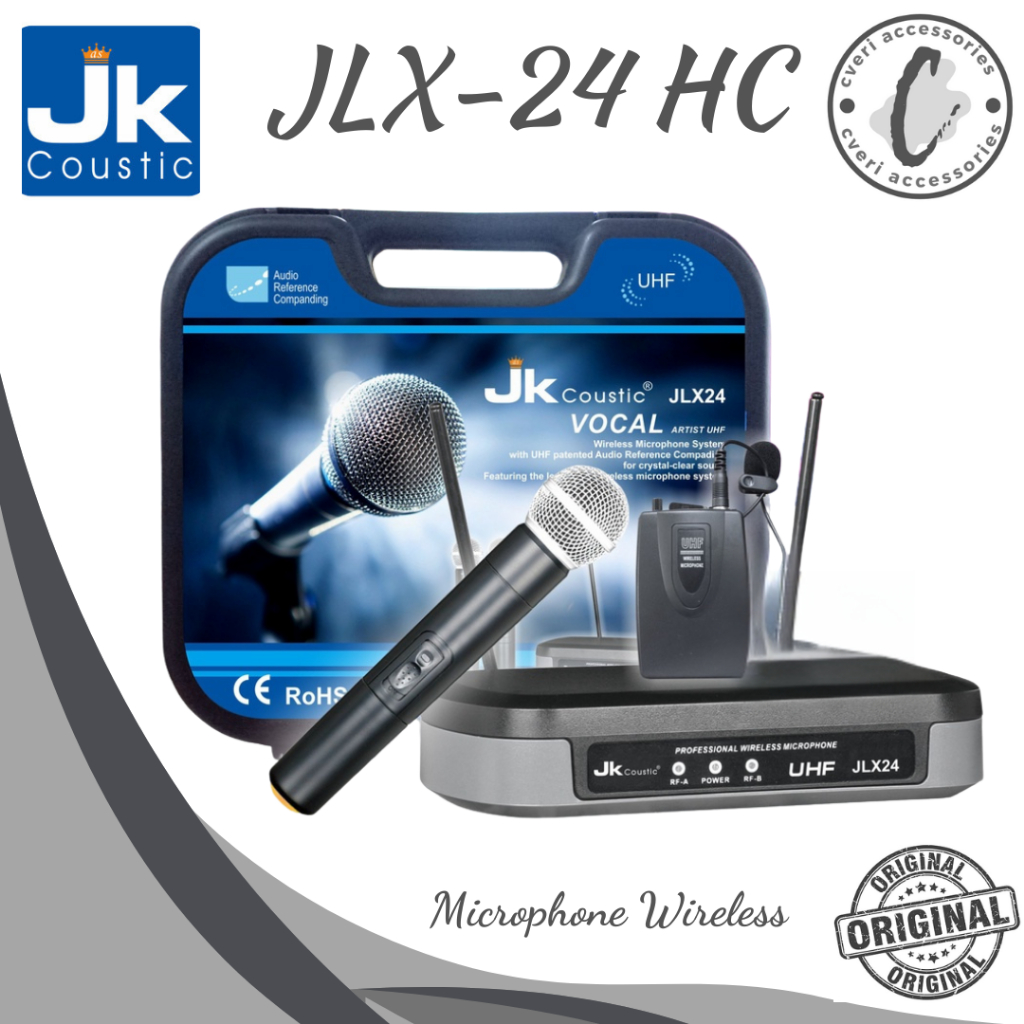 JK Coustic JLX24 Series Microphone Wireless Original JK Coustic JLX-24