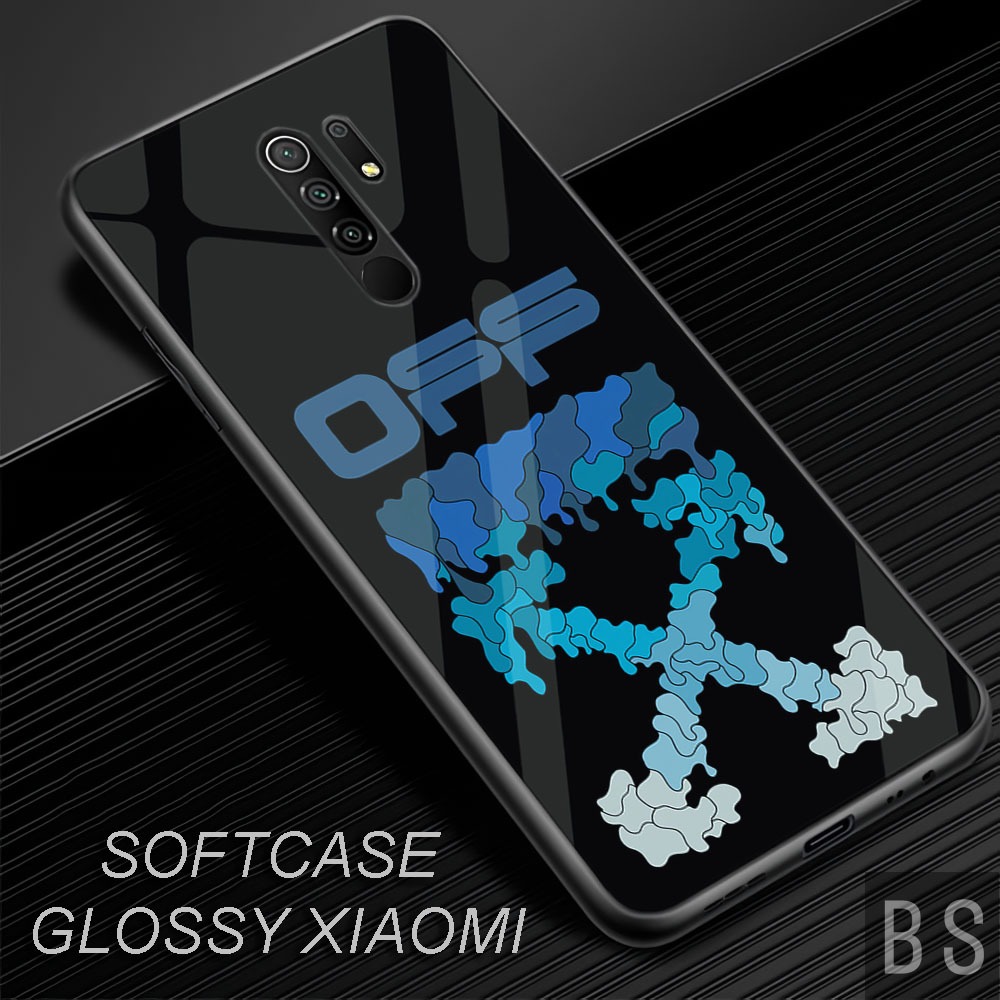 [ AF31 OFF WHITE ]Case Glossy HD Redmi 8,9,9C,9T,10 4G,10 5G,A1,A1+5G,Kamera Protector Kesing Siliko