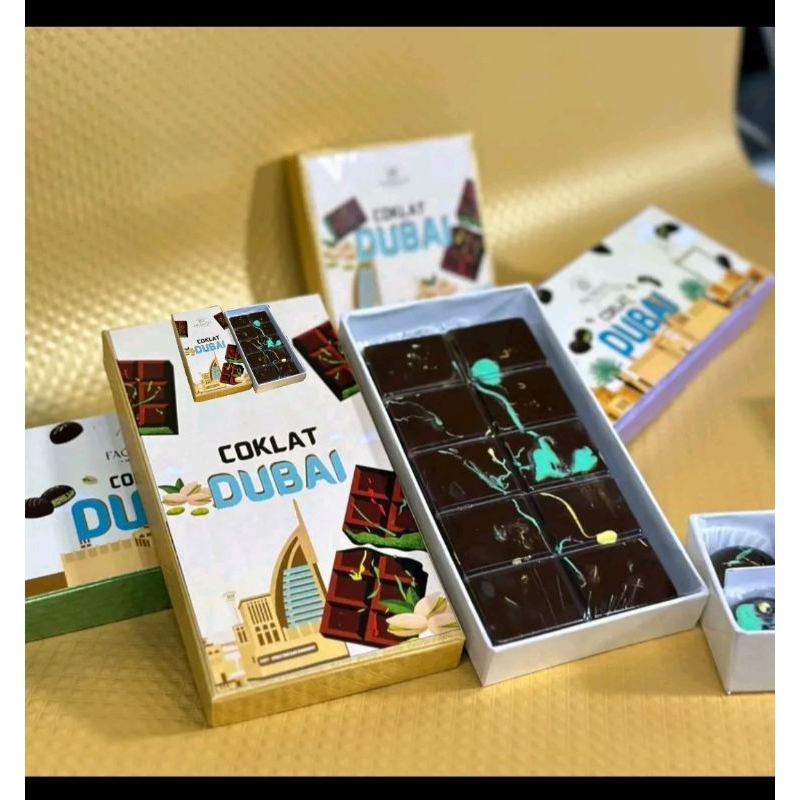 

Chocolate Coklat Cokelat Dubai Pistacio Kunafa 240gr Premium Import FULL BAR